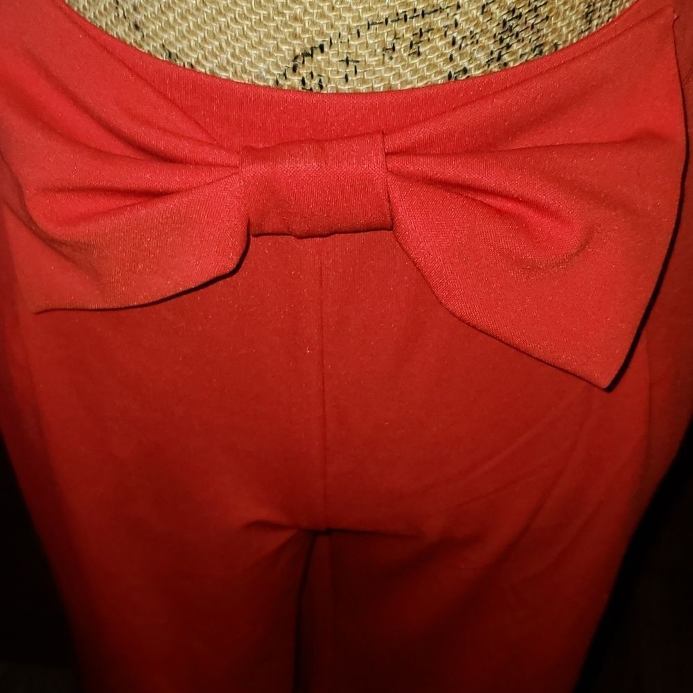 Red hot boot cut pants - Picture 4 of 4